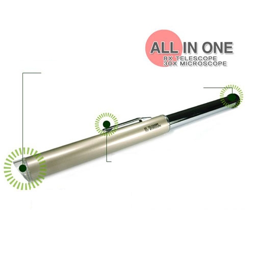 8x PenShaped Monocular Telescopes with Portable Microscope Function